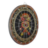 【200】赤龍と黄龍 ダーツボード (正面左)