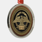 [200]金ゴールドローマ帝国イーグル金ゴールドメダリオン メタルオーナメント (右)