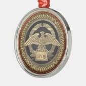 [200]金ゴールドローマ帝国イーグル金ゴールドメダリオン メタルオーナメント (左)