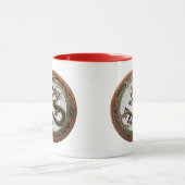 【200】黒と金ゴールドの神聖な東竜 マグカップ (中央)