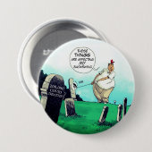 200,000死亡し、トランプのゴルフ 缶バッジ (正面&裏面)