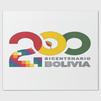 200 años bicentenario de Bolivia ラッピングペーパー