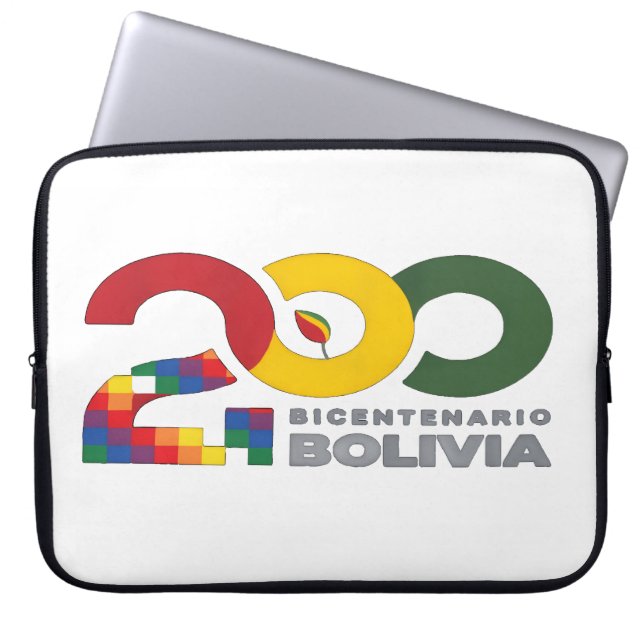 200 años bicentenario de Bolivia ラップトップスリーブ (正面)