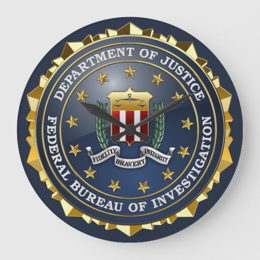 [200] FBI特集 ラージ壁時計 (正面)