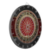 [200] Vegvisir -バイキングの金ゴールドの魔法のRunicコンパス ダーツボード (正面左)