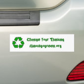 200px-Recycle001.svgは、あなたのThinkingillinを…変えます バンパーステッカー (車上)