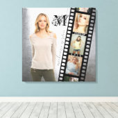 201年のシニアポートレートコラージュのクラスを作成 キャンバスプリント (インサイチュ (ウッドフロア))