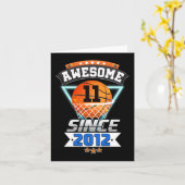 201年以降の第11誕生日バスケットボール素晴らし選手 カード (黄色い花)