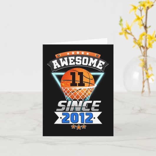 201年以降の第11誕生日バスケットボール素晴らし選手 カード (黄色い花)