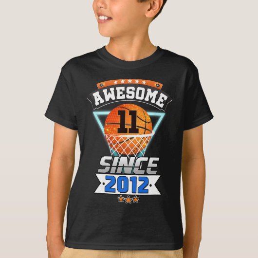 201年以降の第11誕生日バスケットボール素晴らし選手 Tシャツ (正面)