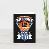 201年以降の第12誕生日バスケッ素晴らしトボール選手 カード (正面)