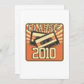 201誕生日第10期少年少女生まれ贈り物 招待状 (正面/裏面)