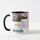 2010の石造りの馬の建築者のコップのコラージュ2 マグカップ (左)