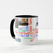 2010の石造りの馬の建築者のコップのコラージュ2 マグカップ (正面左)