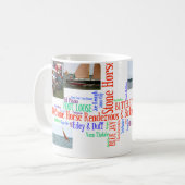 2010の石造りの馬の建築者のコップのコラージュ2 マグカップ (正面左)