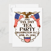 2010の税日のお茶会 インビテーションポストカード (正面/裏面)