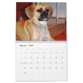 2010カレンダー、Puggles カレンダー (2月 2027)