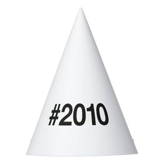 2010ハッシュタグ15誕生日記念日 パーティーハット (正面)
