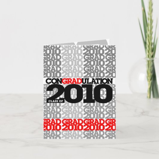 2010レッドカードのconGRADutionsクラス カード (正面)