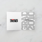 2010レッドカードのconGRADutionsクラス カード (内部)