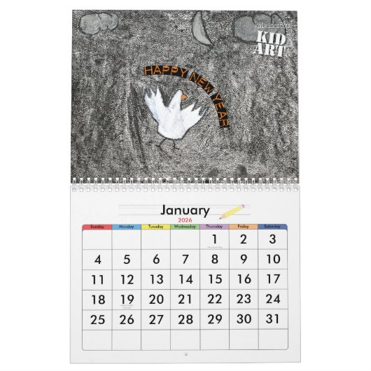 2010人の子供の芸術のカレンダー カレンダー (1月 2026)