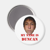 2010冷凍機マグネット、私の名前ダンカン マグネット (正面/裏面)