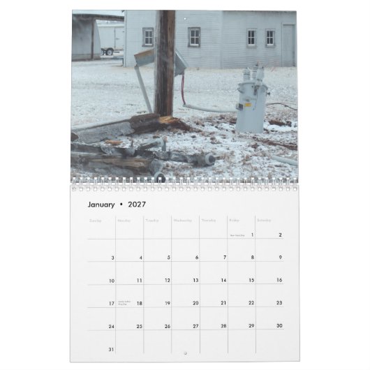 2010型の、Altus、オクラホマ カレンダー (1月 2027)