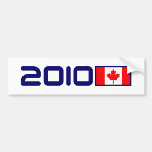 2010年のカナダの旗 バンパーステッカー