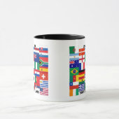 2010年のサッカーチームの旗 マグカップ (中央)