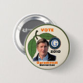 2010年のジョンGaramendi Pin 缶バッジ (正面&裏面)