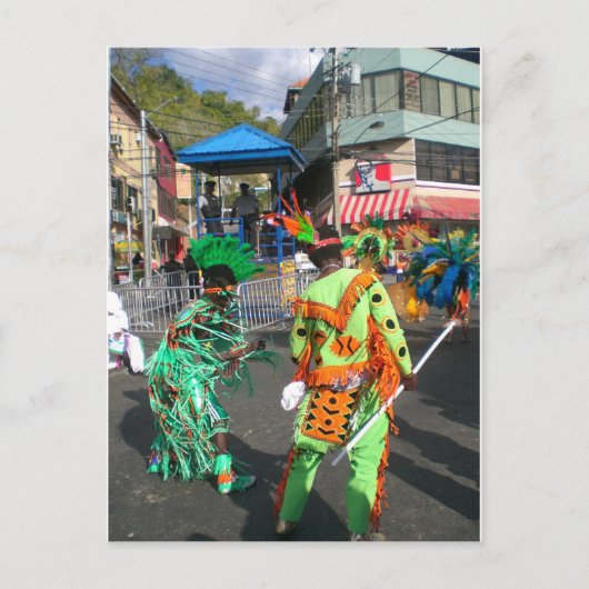 2010年のトリニダードのカーニバル ポストカード (正面)