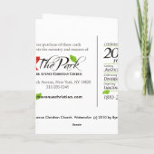 2010年のパークアベニュークリスチャン教会 カード (裏面)