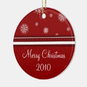 2010年のメリークリスマスのオーナメント セラミックオーナメント (左)