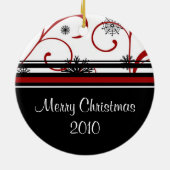 2010年のメリークリスマスのオーナメント セラミックオーナメント (裏面)