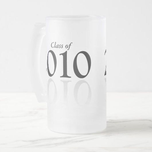 2010年の卒業のギフトビールジョッキのクラス フロストグラスビールジョッキ (正面左)