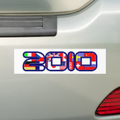 2010年の国旗 バンパーステッカー (車上)