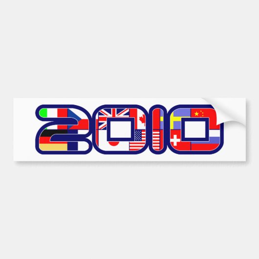 2010年の国旗 バンパーステッカー (正面)