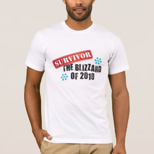 2010年の生存者のブリザード Tシャツ