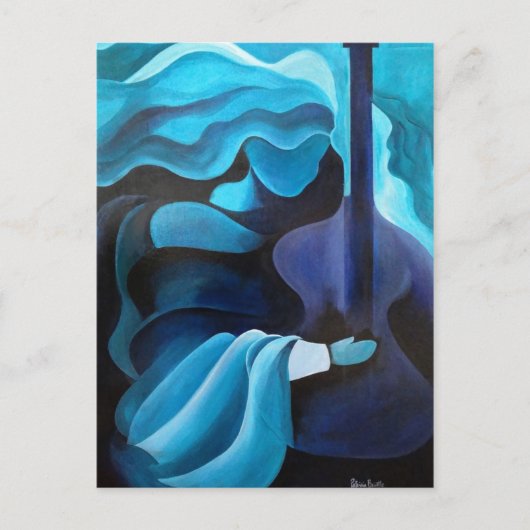 2010年の空気の中で音楽を聴く ポストカード (正面)