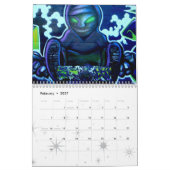 2010年の落書きのカレンダー カレンダー (2月 2027)