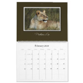 2010年の野性生物のアフリカのサファリのカレンダー カレンダー (2月 2026)