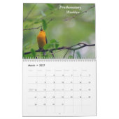 2010年の鳥のカレンダー カレンダー (3月 2027)