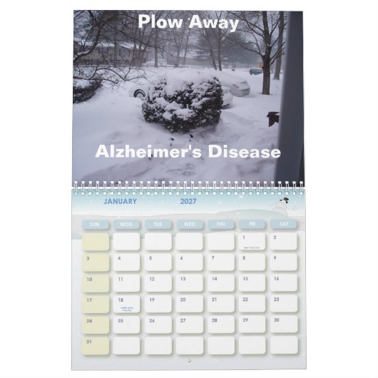 2010年のAlzheimerの認識度のカレンダー… カレンダー (1月 2027)