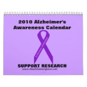 2010年のAlzheimerの認識度のカレンダー… カレンダー (カバー)