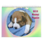2010年のBasenjiの子犬のカレンダー カレンダー (カバー)