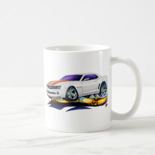 2010年のCamaroの白オレンジ車 コーヒーマグカップ