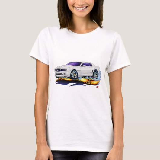 2010年のCamaroの白車 Tシャツ (正面)