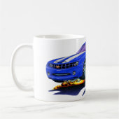 2010年のCamaroの青白の車 コーヒーマグカップ (左)