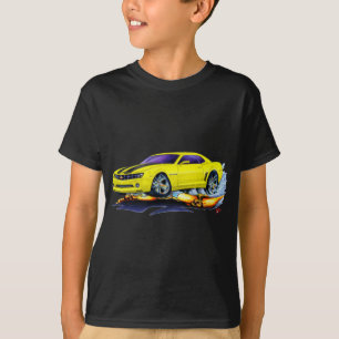 2010年のCamaroの黄色黒い車 Tシャツ
