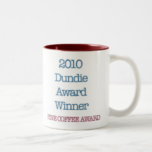 2010年のDundie賞の勝者"罰金コーヒー賞" ツートーンマグカップ